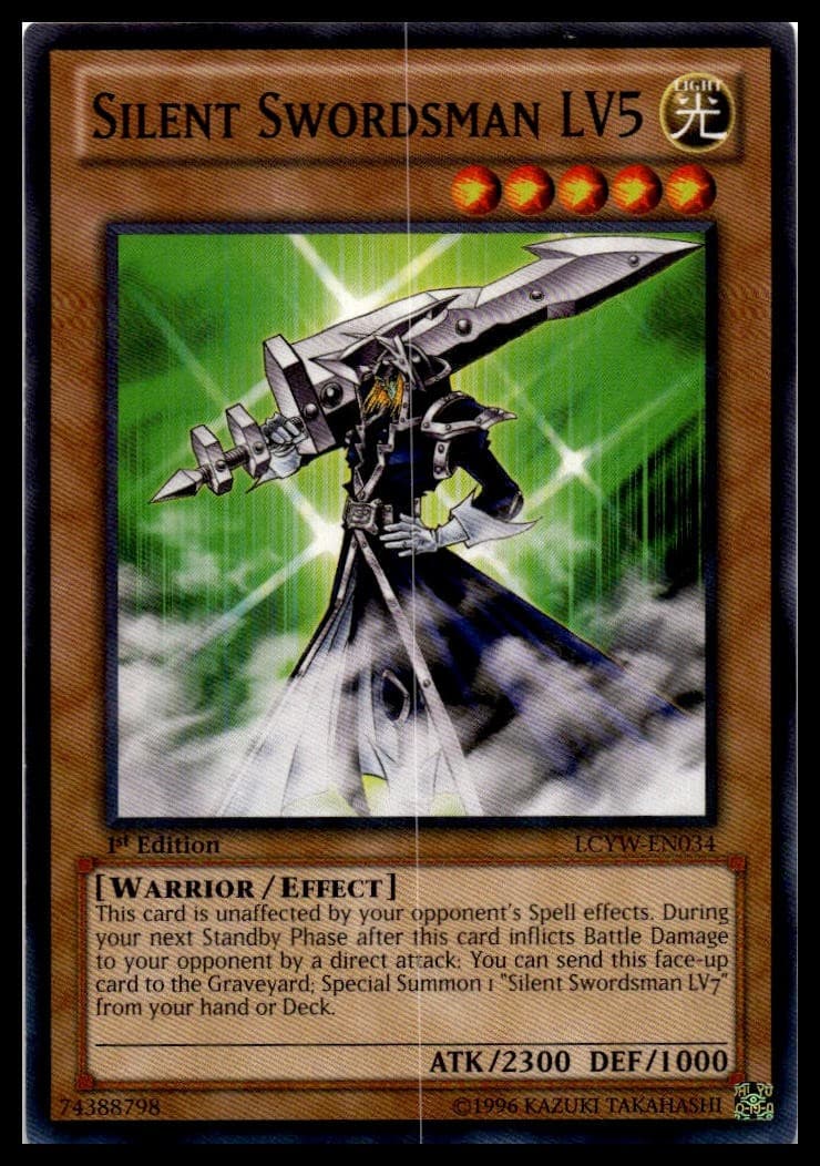 Silent Swordsman LV5 Unlimited Common King of Games: Yugi's Legendary Decks YGLD
