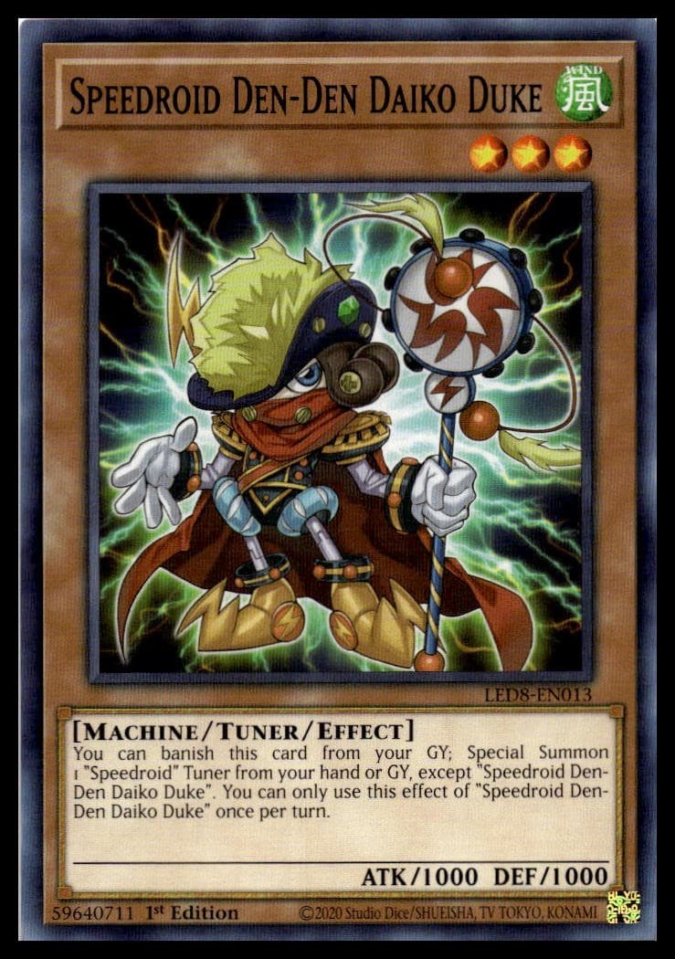 Speedroid Den-Den Daiko Duke 1st Edition Common Legendary Duelists: Synchro Stor