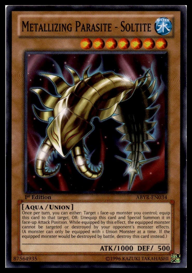 Metallizing Parasite - Soltite Unlimited Common Abyss Rising ABYR-EN034 NM
