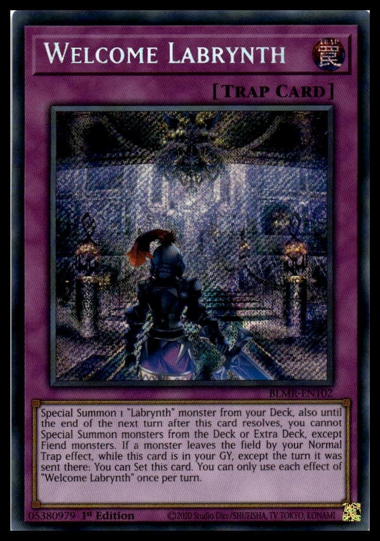 Welcome Labrynth 1st Edition Secret Rare Battles of Legend: Monstrous Revenge BL