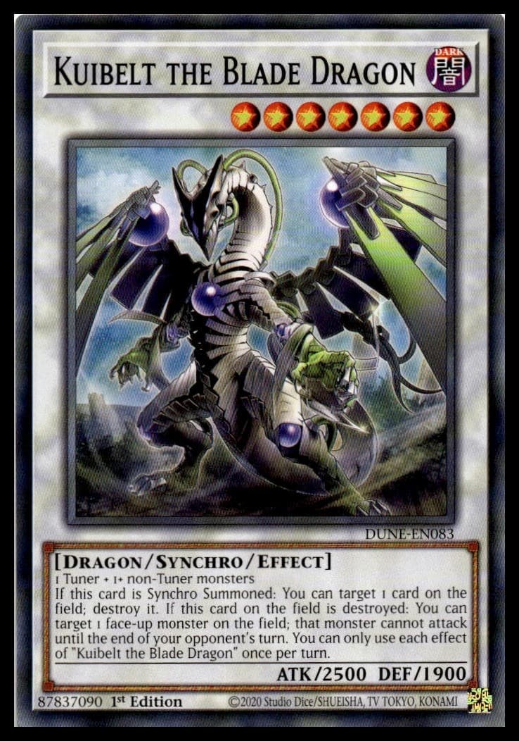 Kuibelt the Blade Dragon 1st Edition Common Duelist Nexus DUNE-EN083 NM