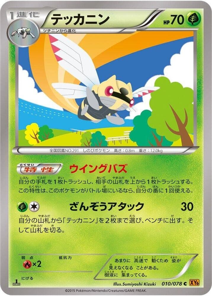 Ninjask XY6 010/078 NM