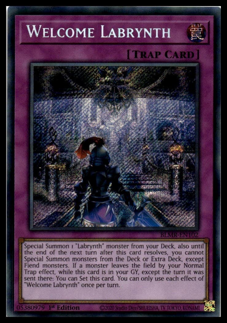 Welcome Labrynth 1st Edition Secret Rare Battles of Legend:
