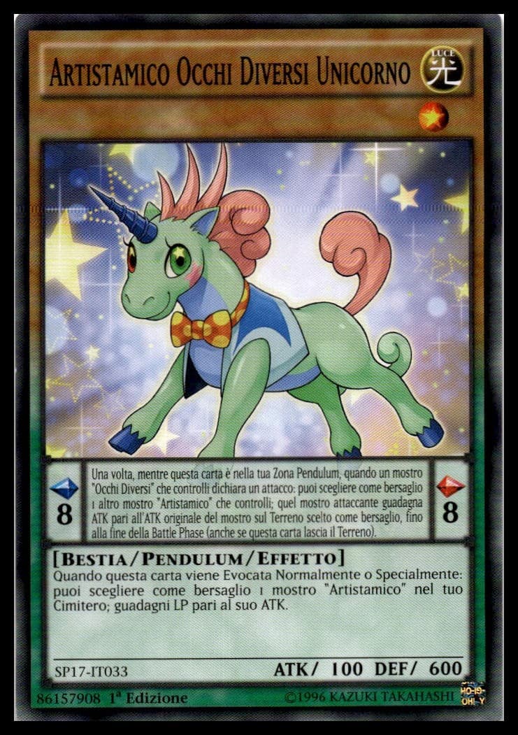 Performapal Odd-Eyes Unicorn 1st Edition