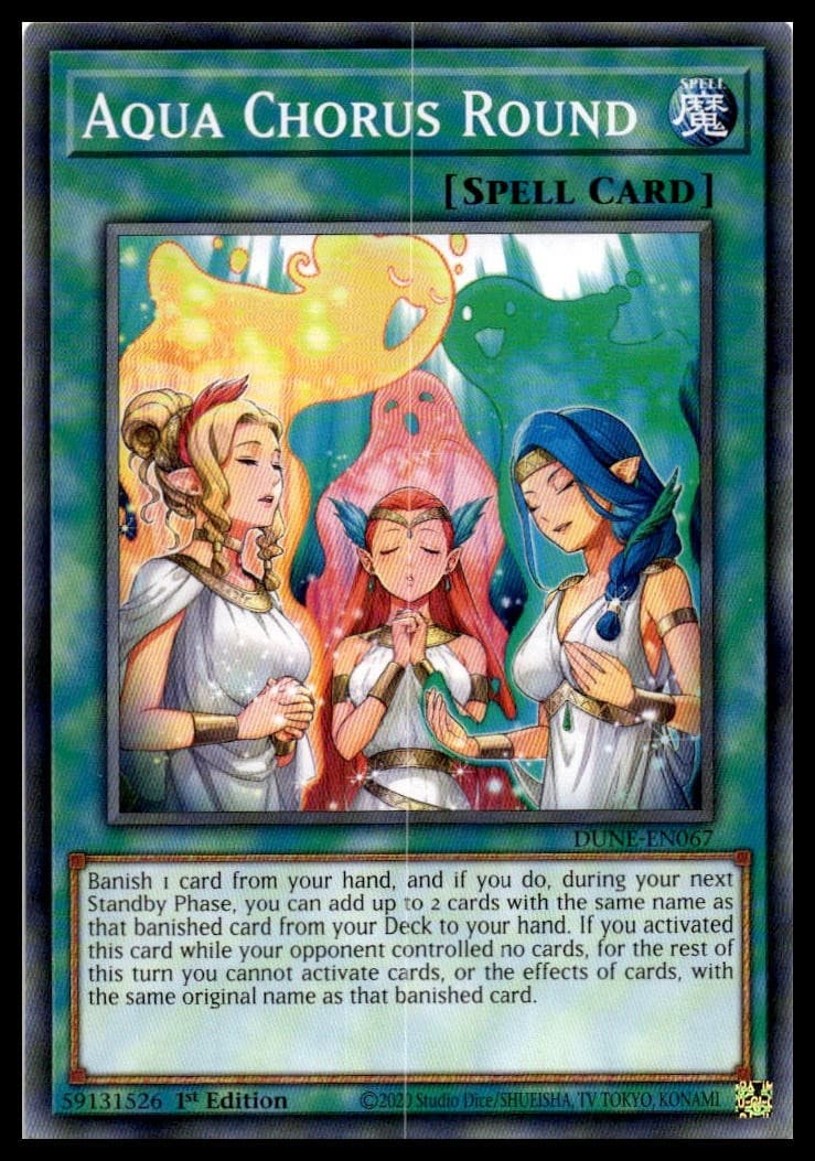 Aqua Chorus Round 1st Edition Common Duelist Nexus DUNE-EN067 NM