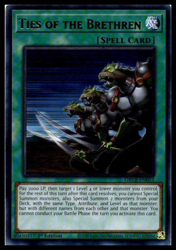 Ties of the Brethren Unlimited Ultra Rare Legendary Decks II LDK2-ENY02 NM