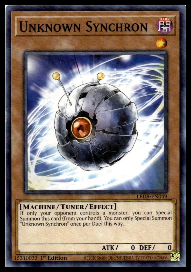 Unknown Synchron 1st Edition Common Legendary Duelists: