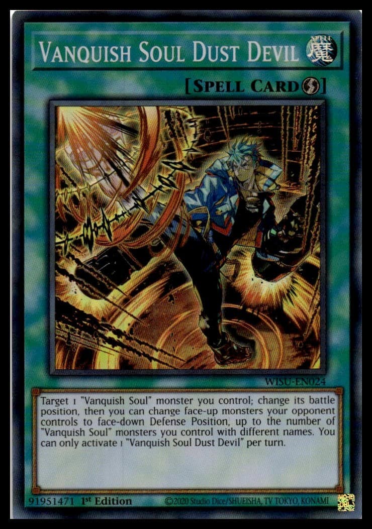 Vanquish Soul Dust Devil 1st Edition Super Rare Wild Survivors WISU-EN024 NM