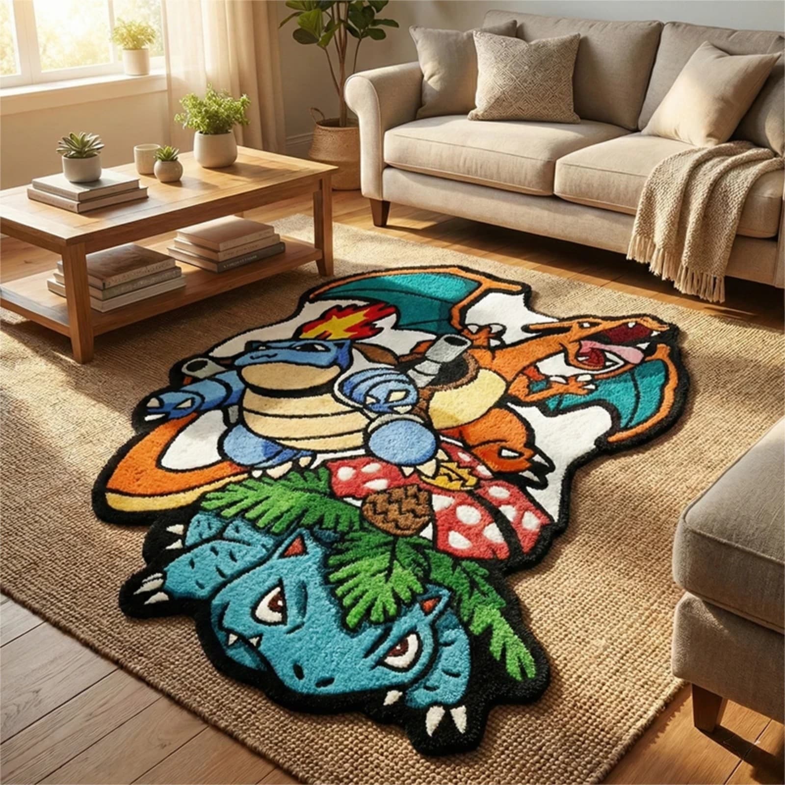 Pokémon Tufted Rug Non-Slip Area Floor Mat Gaming Room Home Decor - Thumbnail 2