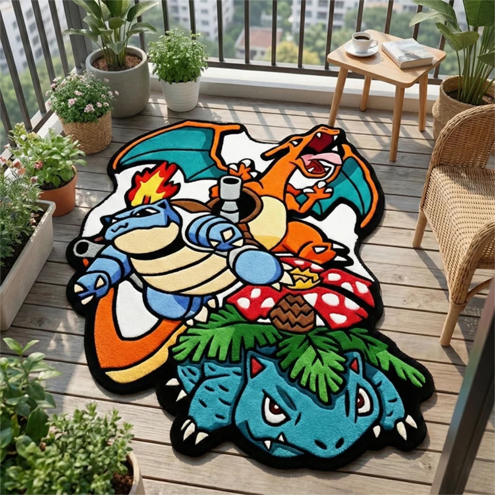 Pokémon Tufted Rug Non-Slip Area Floor Mat Gaming Room Home Decor - Thumbnail 3