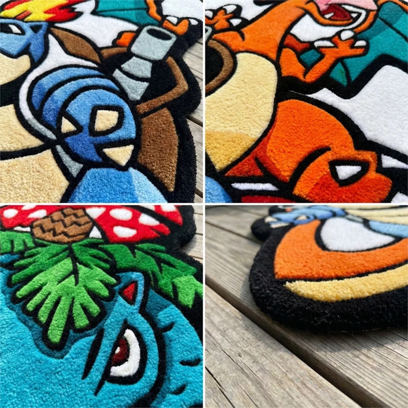 Pokémon Tufted Rug Non-Slip Area Floor Mat Gaming Room Home Decor - Thumbnail 4
