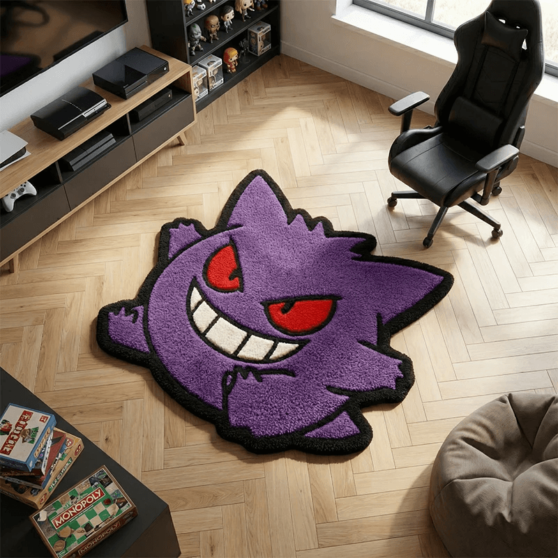 Gengar Pokémon Area Rug Non-Slip Bedroom Gaming - Thumbnail 6