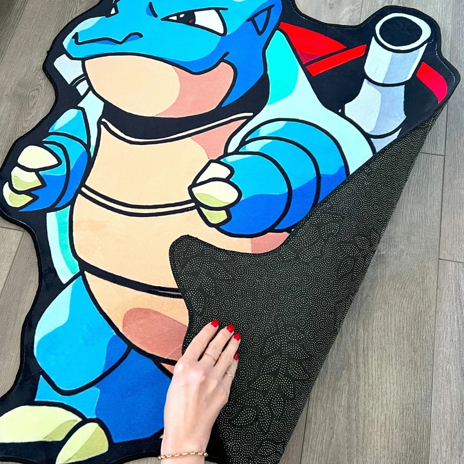 Blastoise Pokémon Tufted Rug Non-Slip Area Floor Mat Gaming Room Home Decor - Thumbnail 5