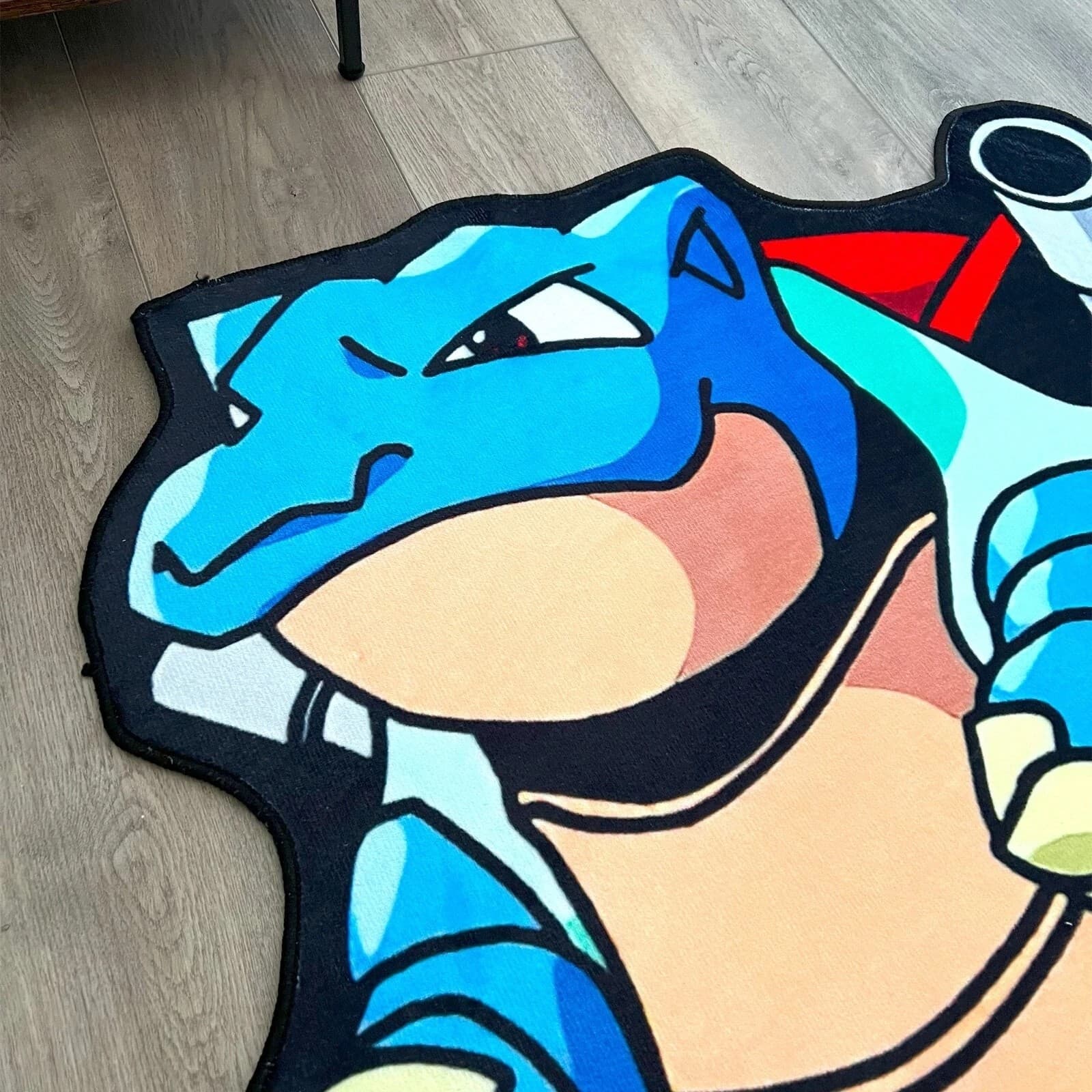 Blastoise Pokémon Tufted Rug Non-Slip Area Floor Mat Gaming Room Home Decor