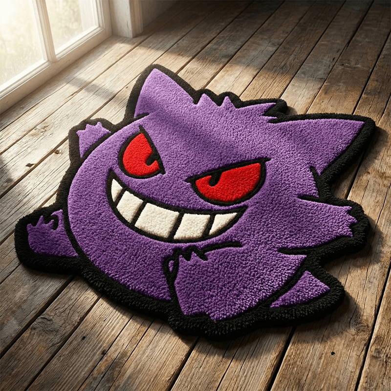 Gengar Pokémon Area Rug Non-Slip Bedroom Gaming