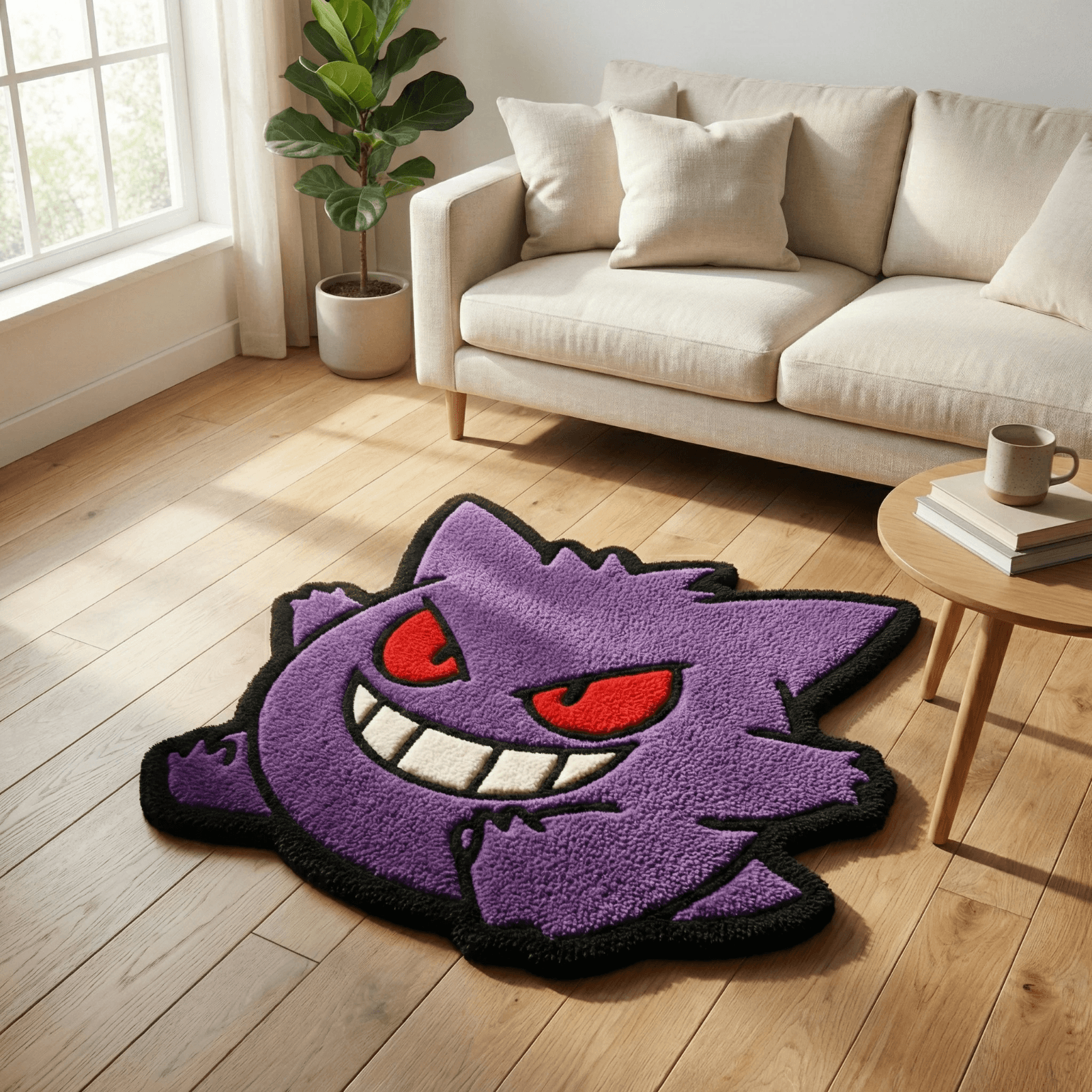 Gengar Pokémon Area Rug Non-Slip Bedroom Gaming - Thumbnail 3
