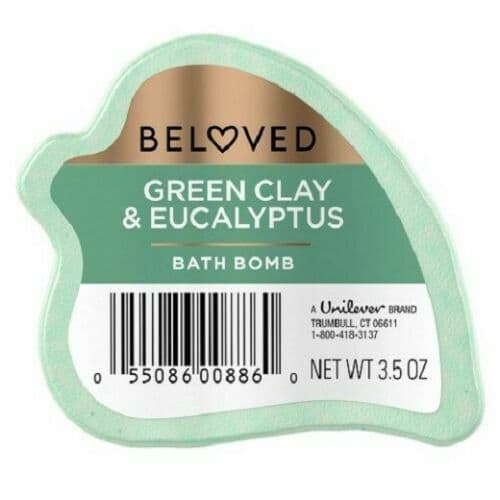 2 BELOVED GREEN CLAY & EUCALYPTUS BATH BOMB LOVE BEAUTY & PLANET NEW, SEALED