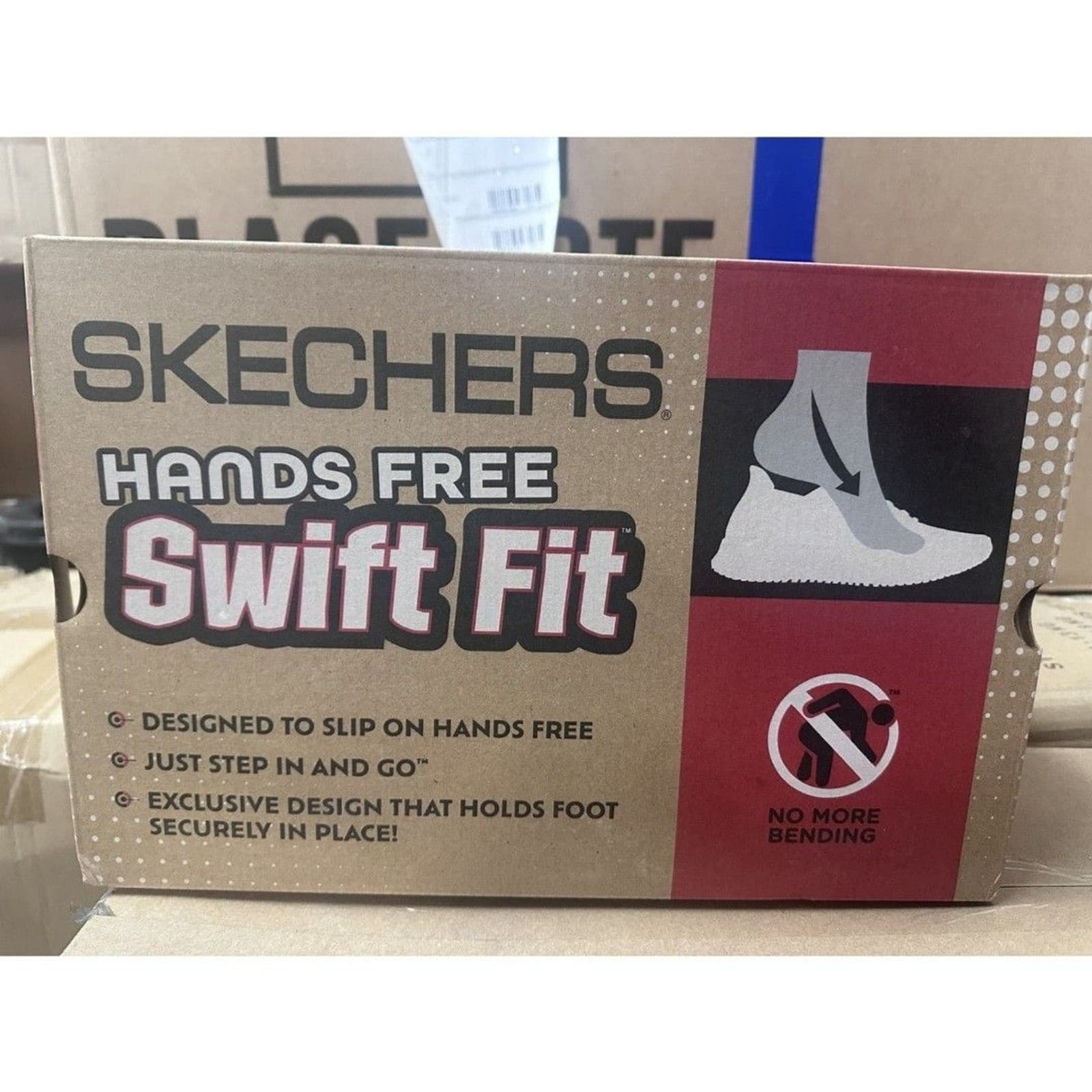 Mens Skechers Hands Free Swift Fit Brown Loafer sneakers Size 8