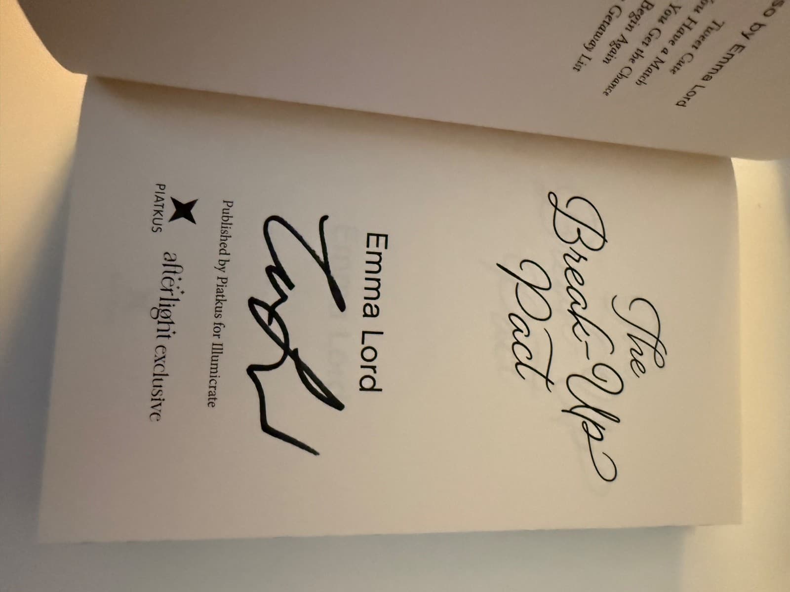 The Break-Up Pact by Emma Lord Afterlight Edition Illumicrate Signed - Thumbnail 13