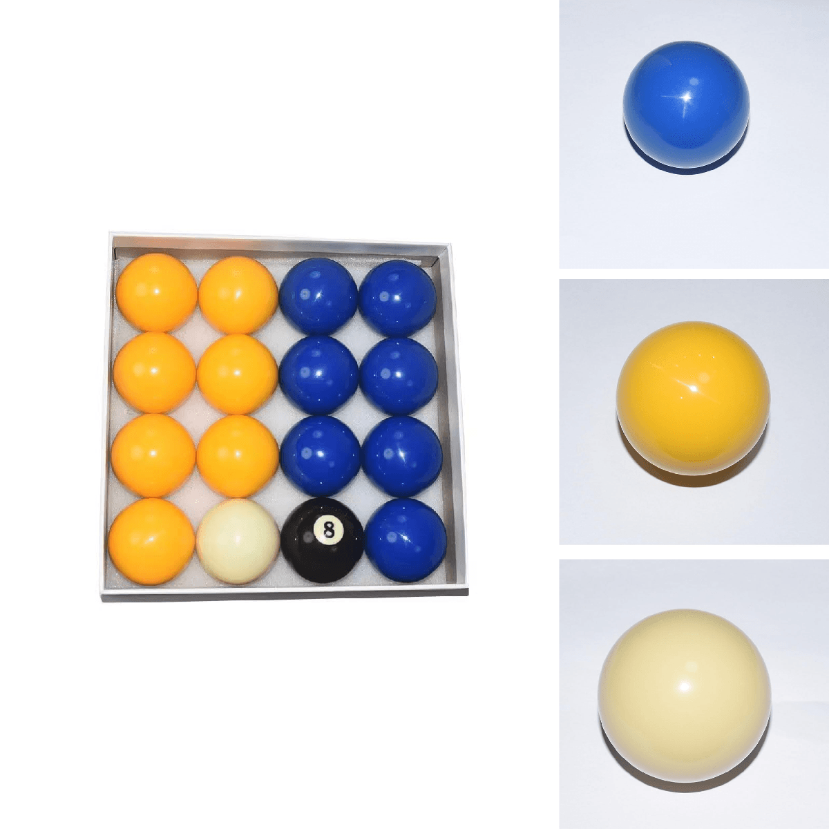 Tga Sports Billiard Balls Blue And Yellow Billiards/Pool Ball Set 2-1/4 Inch57Mm