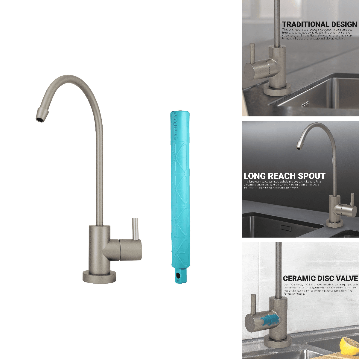 Metpure Non-Airgap Nsf Certified Ro Faucet Reverse Osmosis Drinking Water