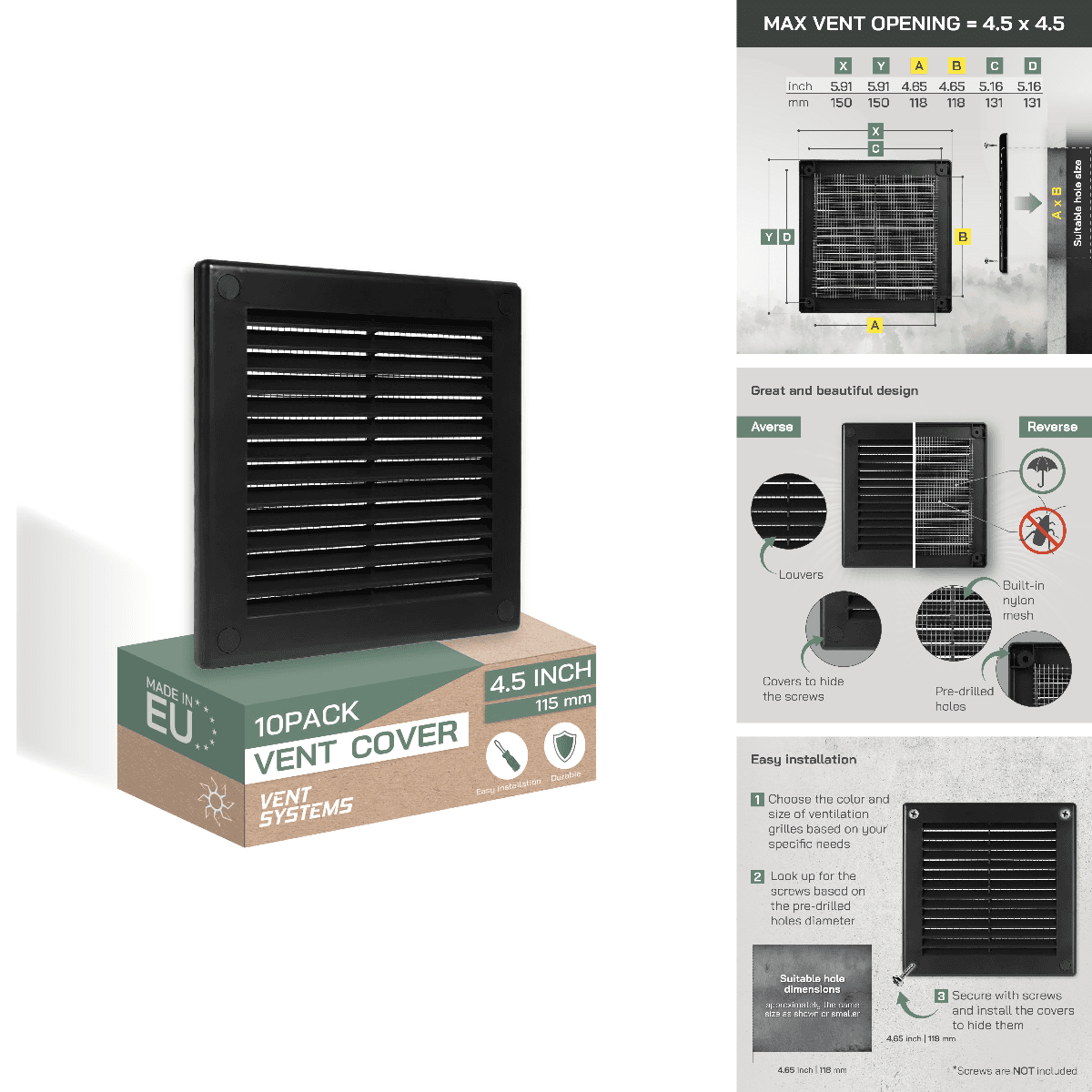 Systems 4.5 X 4.5 Inch - Of 10 - Soffit - Air
