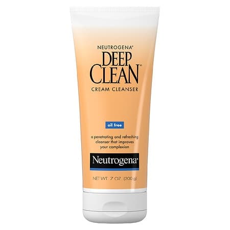 Neutrogena Deep Clean Oil-Free Daily Facial Cream Cleanser  7 Fl. Oz