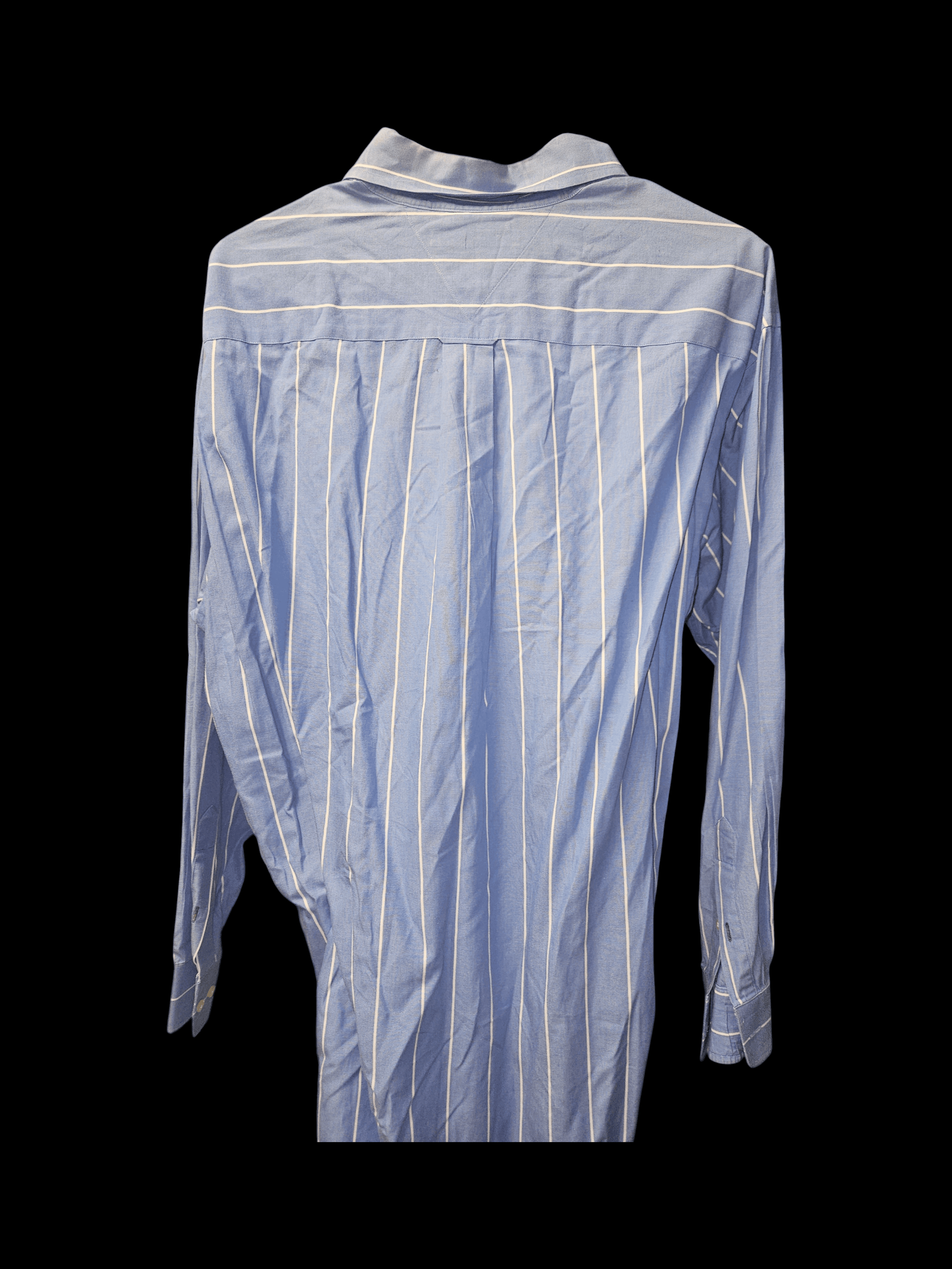 Tommy Hilfiger Men's Striped Button-Up Shirt Size 15.5 - Thumbnail 4