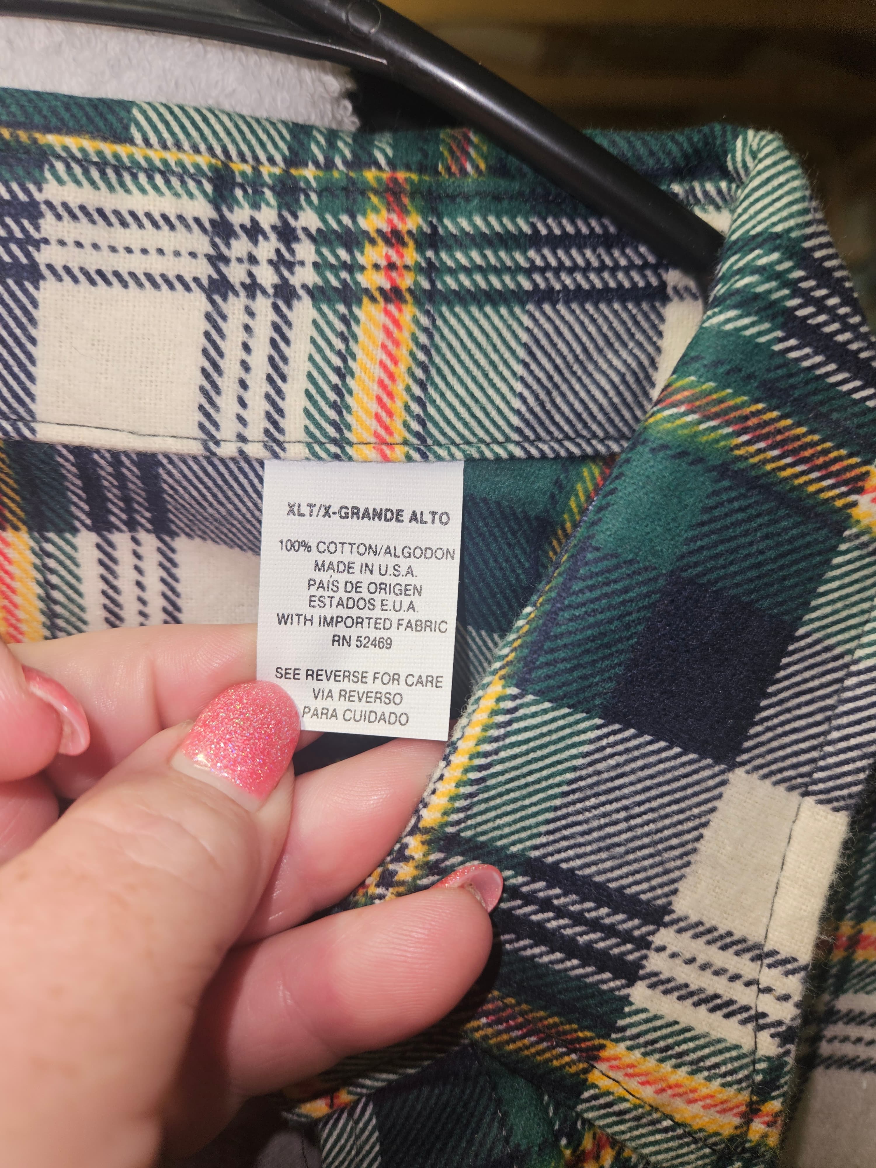 Plaid Long Sleeve Button-Up Shirt - Thumbnail 3