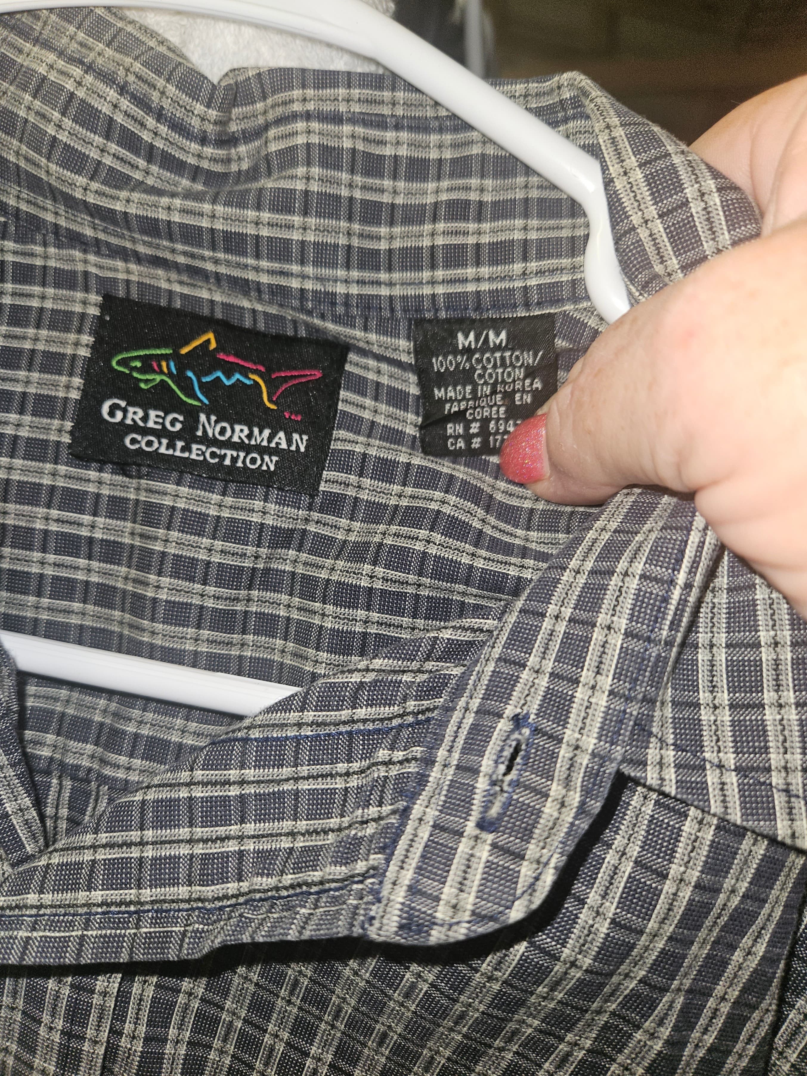 Greg Norman Collection Men's Plaid Long Sleeve Shirt - Thumbnail 2