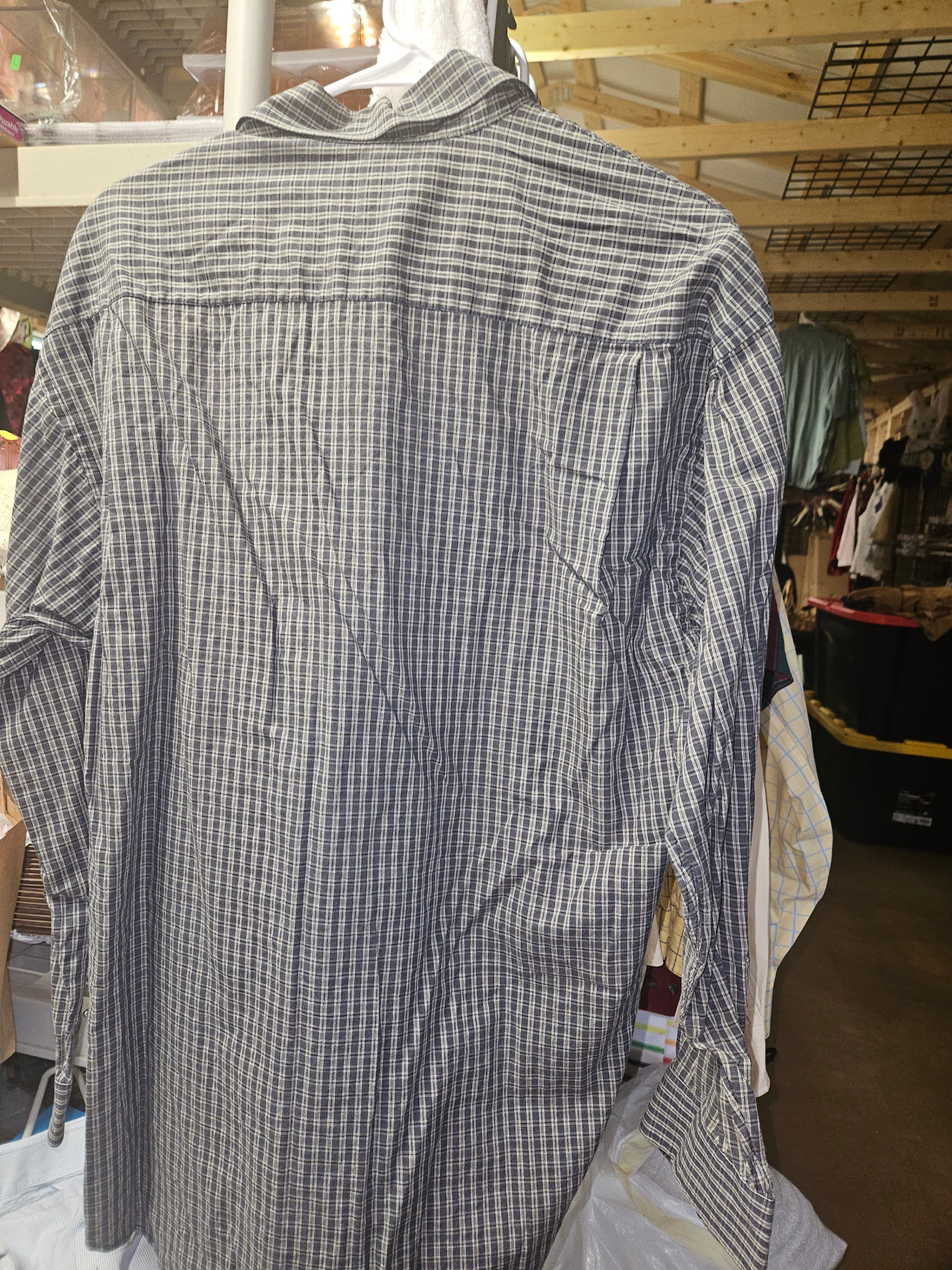 Greg Norman Collection Men's Plaid Long Sleeve Shirt - Thumbnail 3