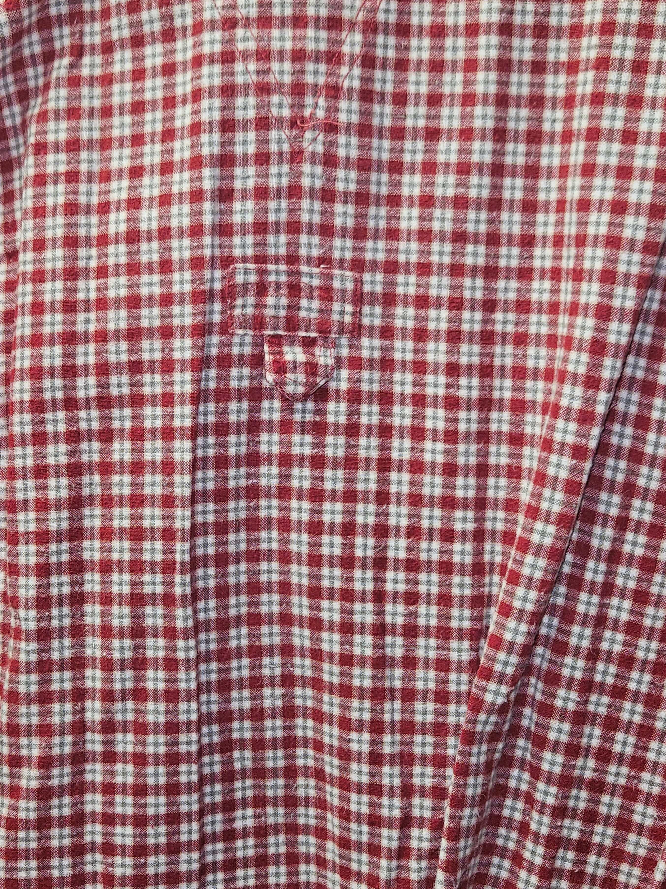 Clementine Red Plaid Button-Up Shirt Size S - Thumbnail 3