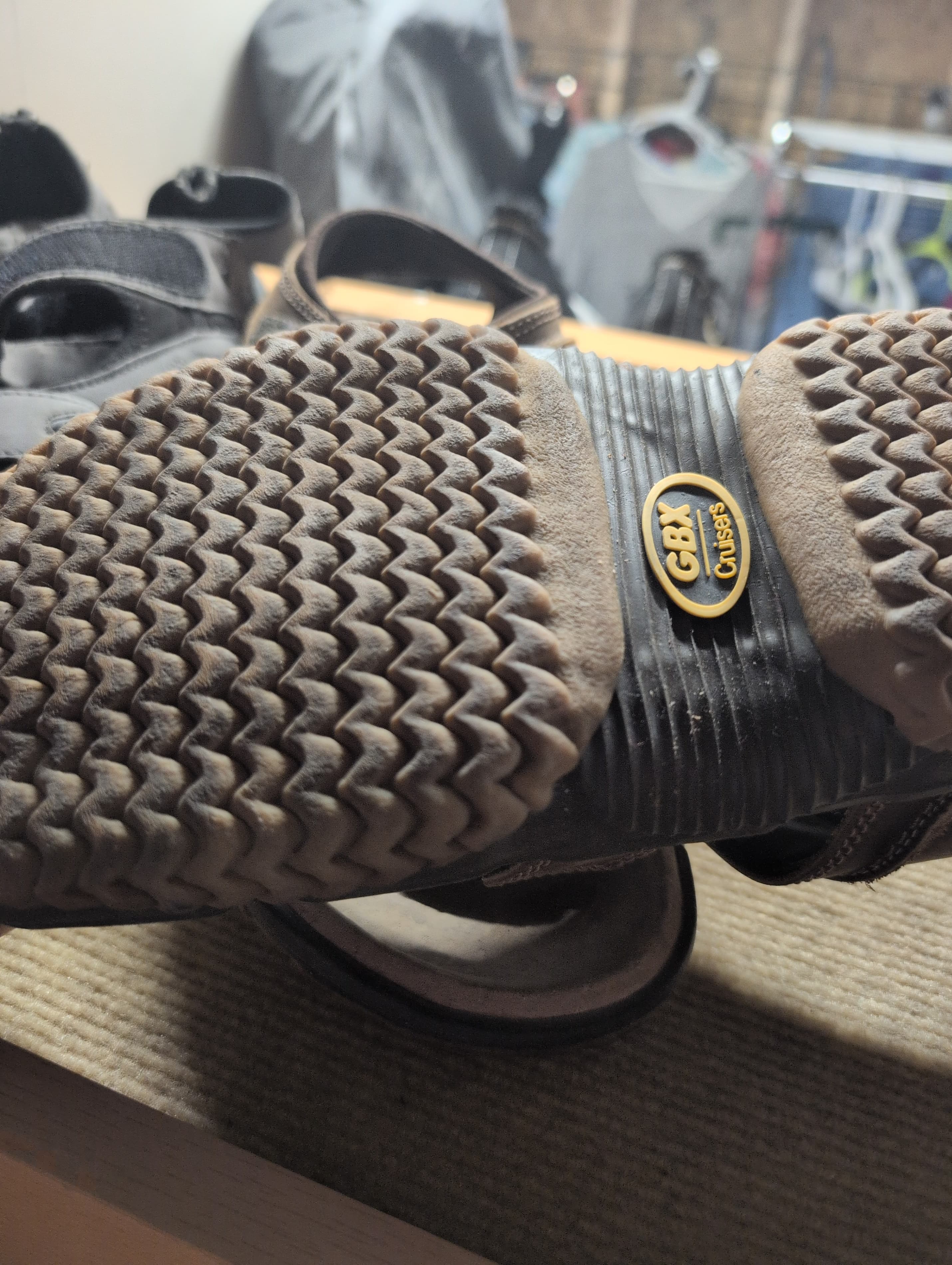 Men's Brown Leather Sandals with Adjustable Straps - Thumbnail 2