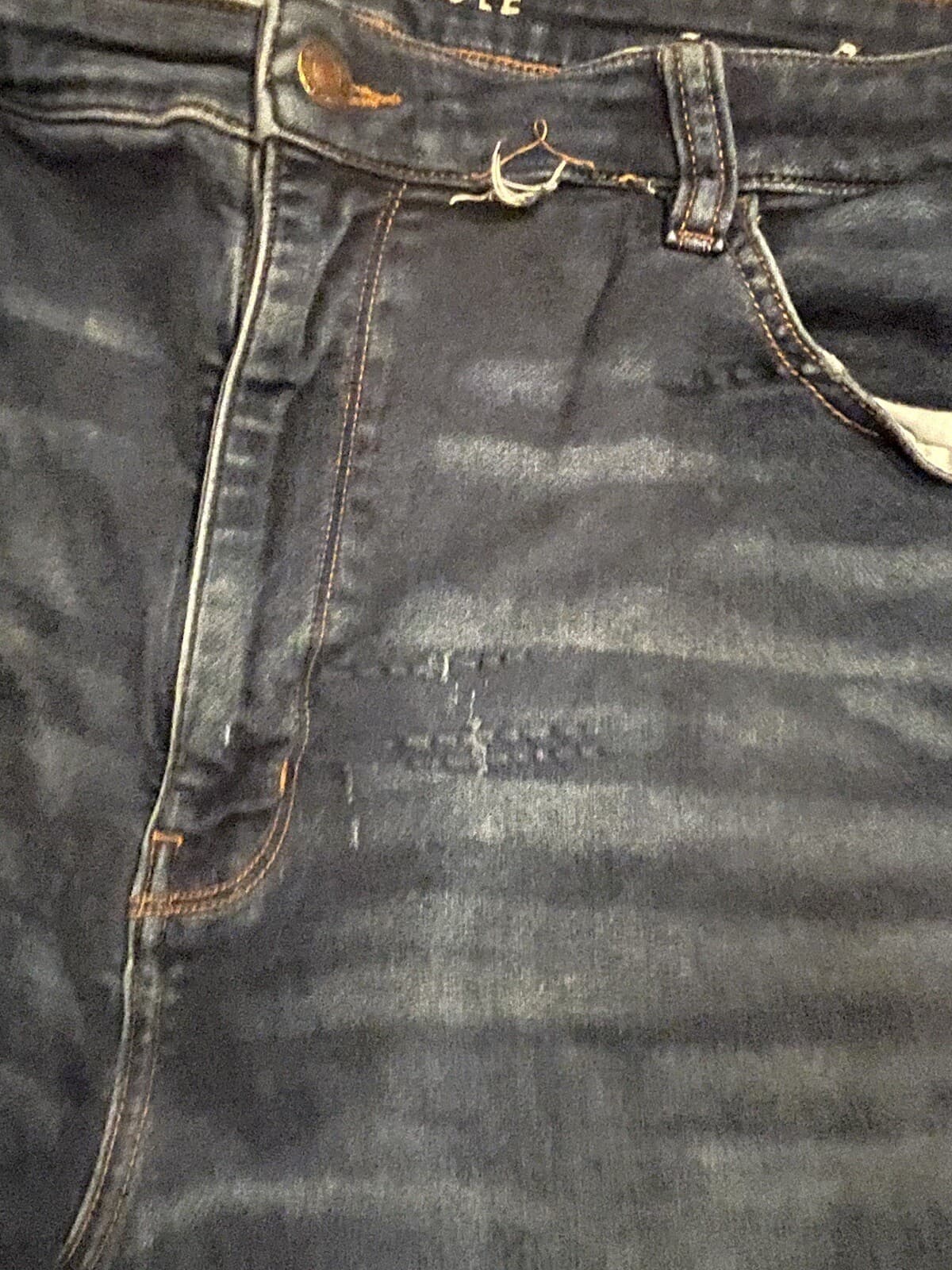 American Eagle Super High Rise Jegging Destructed Size 22 Regular - Thumbnail 2