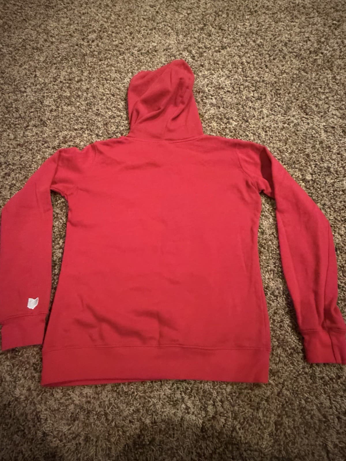 Ohio State Buckeyes Scarlet & Gray Sweatshirt Hoodie Womens Size L Red Logo - Thumbnail 8