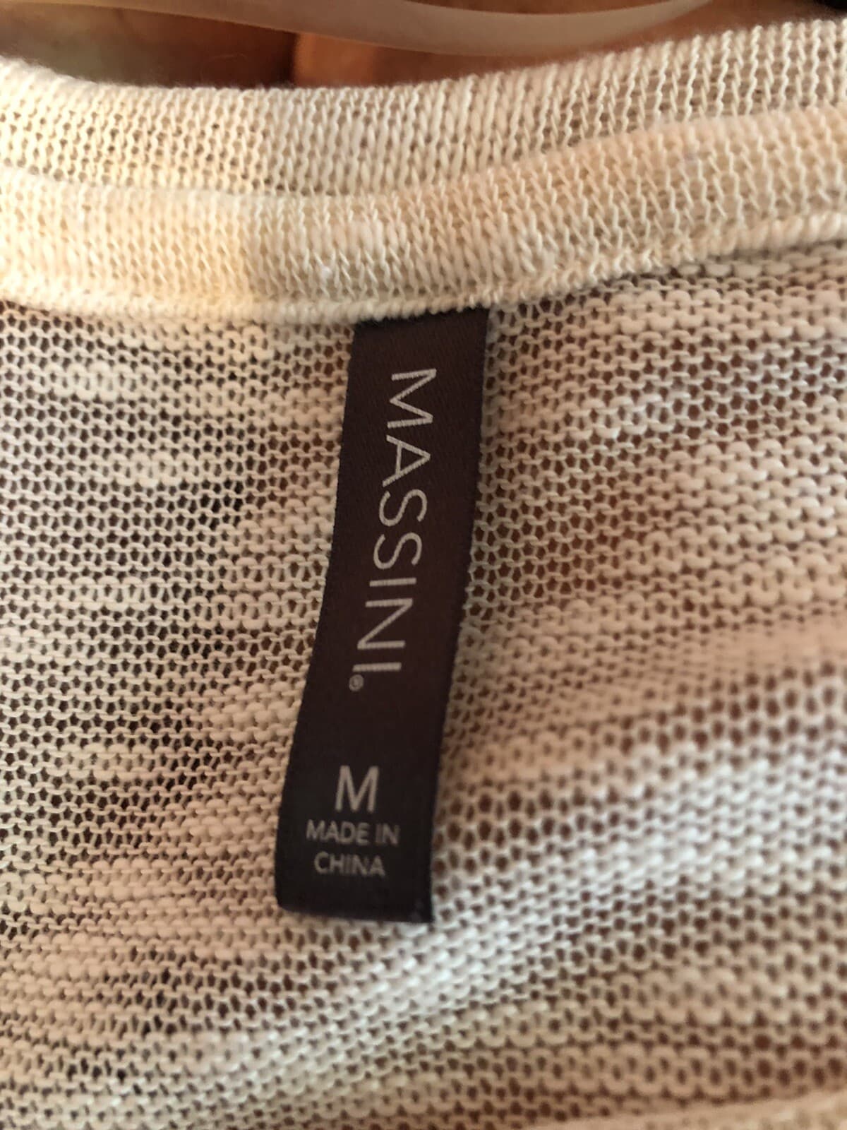 Massini ivory long sleeve women's top size M - Thumbnail 3
