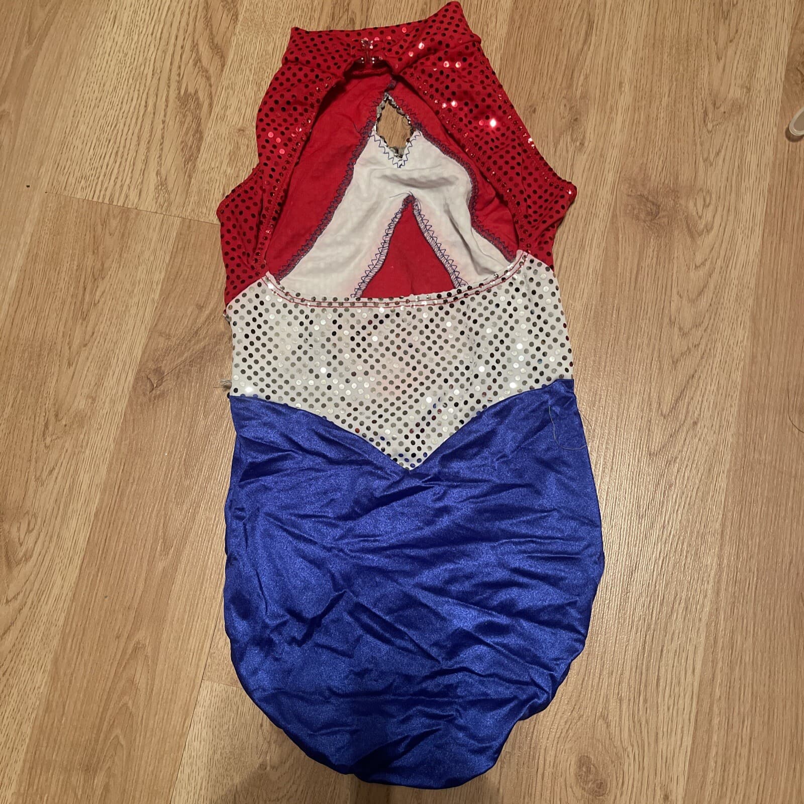 Leo’s Dance Costume Freedom Body Red White Blue, Child Small - Thumbnail 2