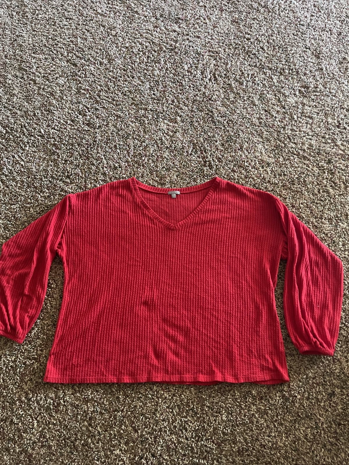 Falls Creek Red Long Sleeve V-neck 2x
