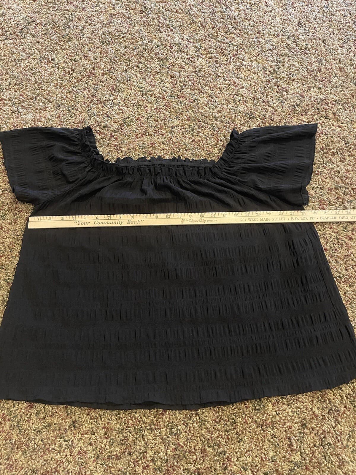 Emery Rose black short sleeve sexy shoulder top 3XL - Thumbnail 3