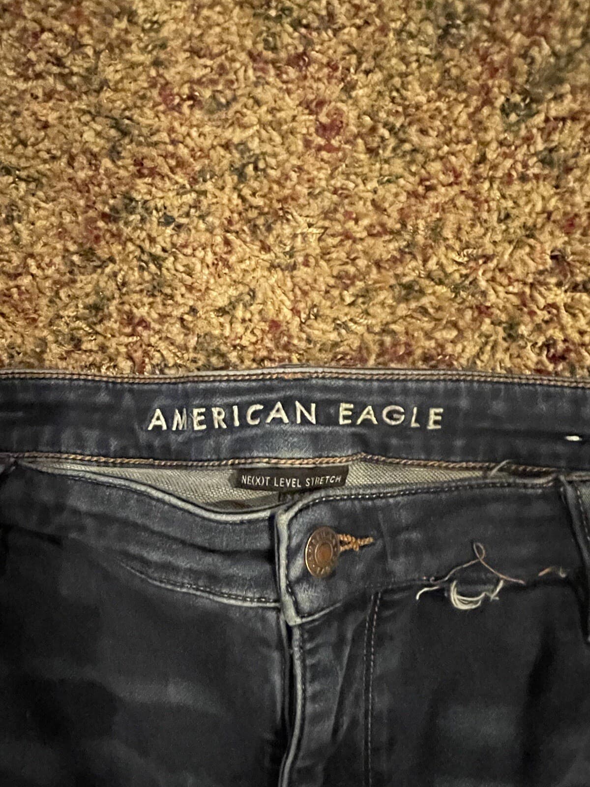 American Eagle Super High Rise Jegging Destructed Size 22 Regular - Thumbnail 4