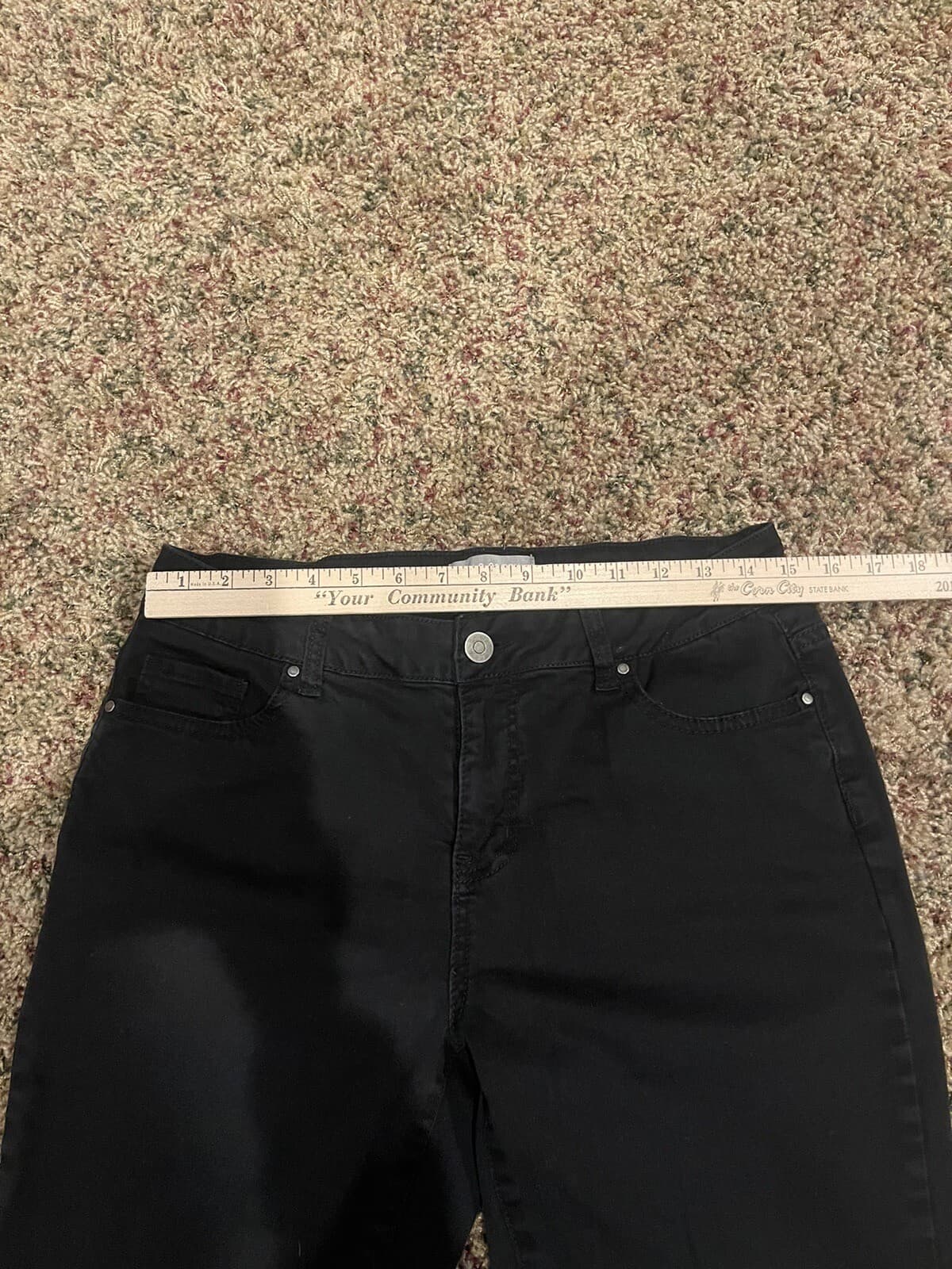Falls Creek Women Black Casual Pants 12 - Thumbnail 3