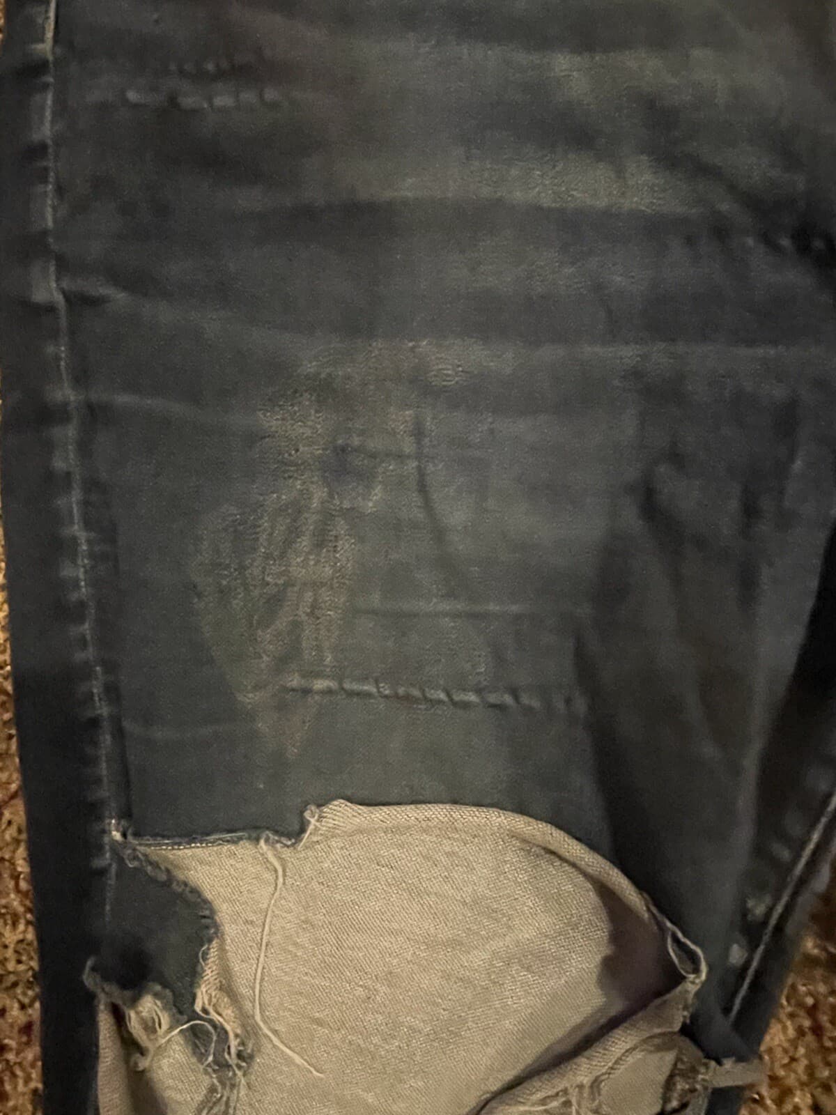 American Eagle Super High Rise Jegging Destructed Size 22 Regular - Thumbnail 3
