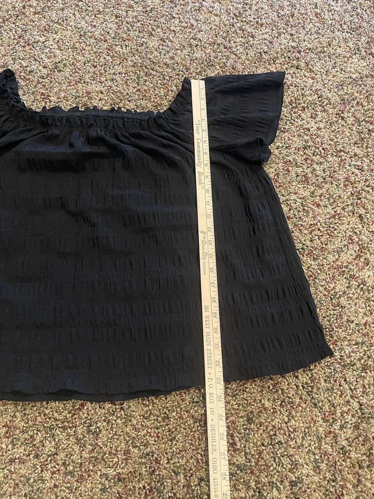 Emery Rose black short sleeve sexy shoulder top 3XL - Thumbnail 4