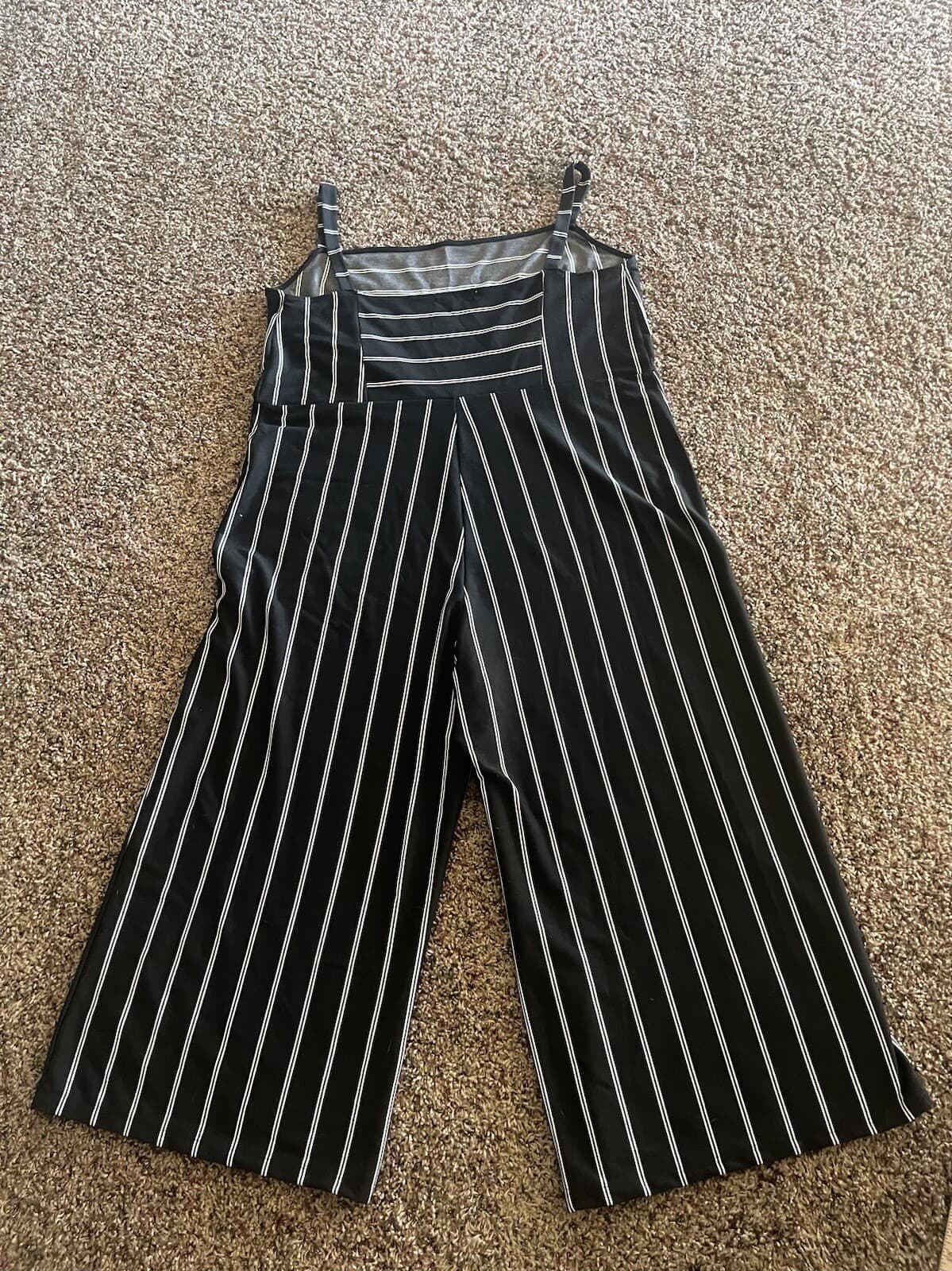 Rewind black white striped jumpsuit 3X - Thumbnail 7
