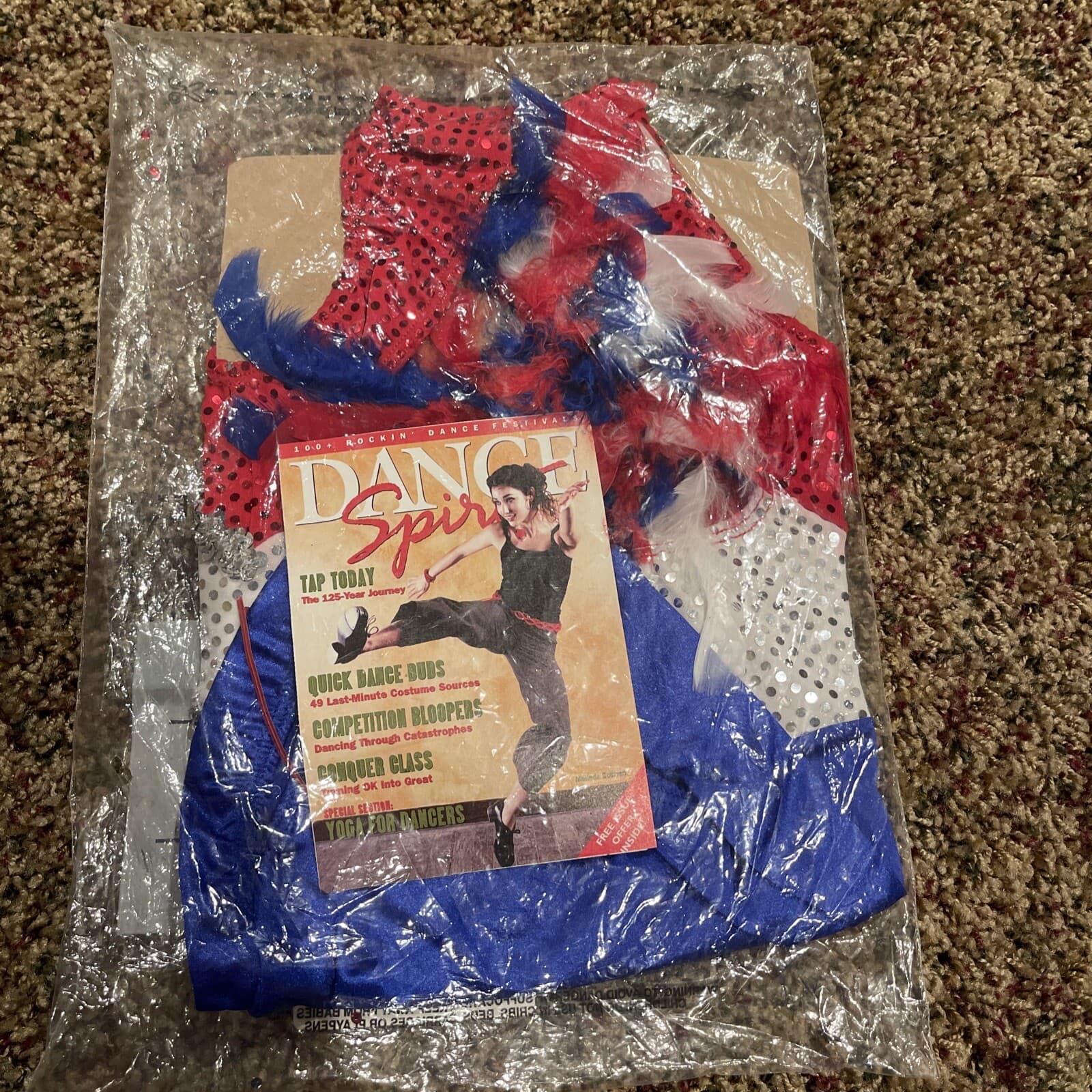 Leo’s Dance Costume Freedom Body Red White Blue, Child Small - Thumbnail 4