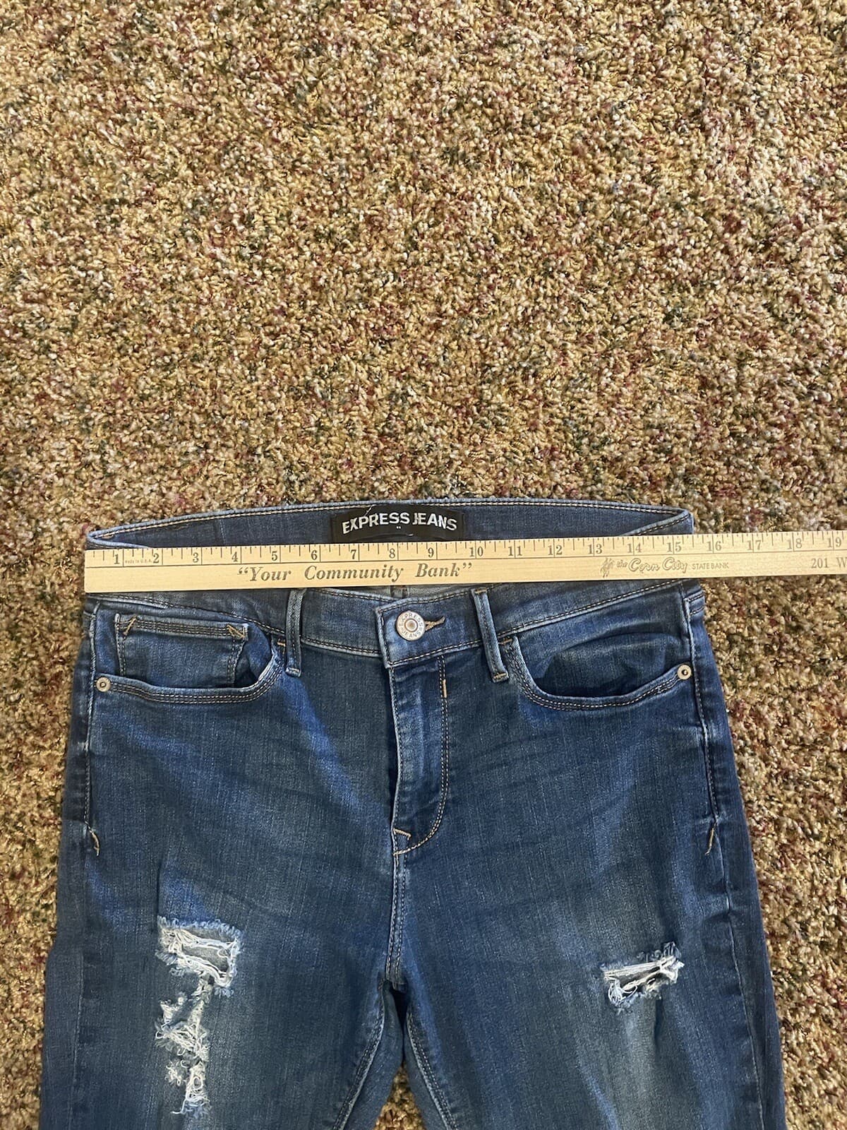 Express jean leggings destructed size 10R - Thumbnail 3