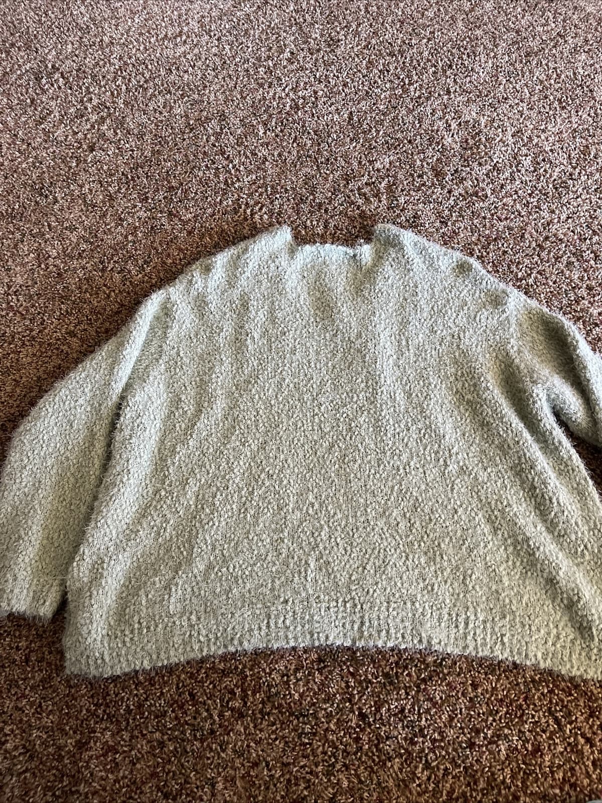Falls Creek v-neck fuzzy sweater 3X - Thumbnail 5