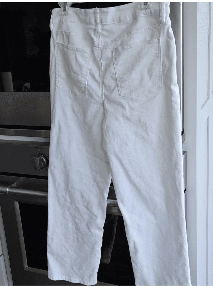 Chico Crop White Jeans Size 10 - Thumbnail 7
