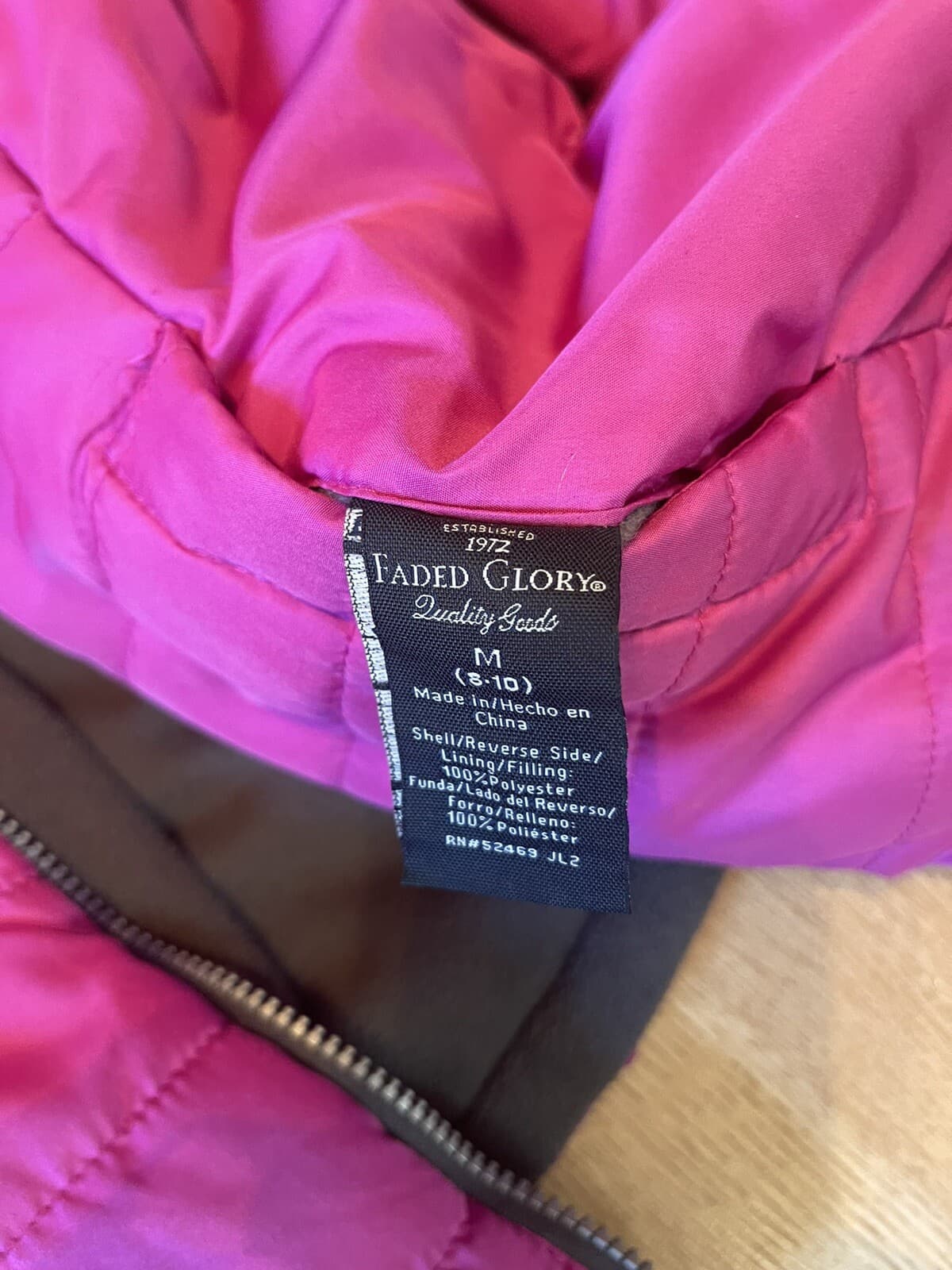 Faded Glory Reversible Winter Coat Womens’ M (8-10) - Thumbnail 4