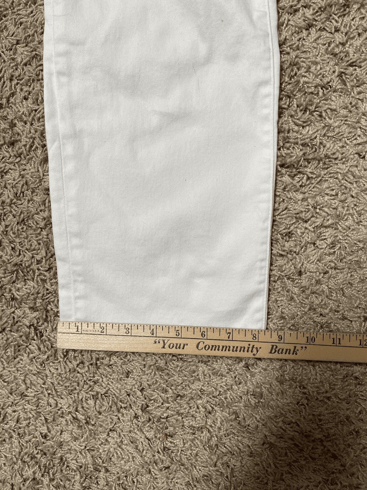 Chico Crop White Jeans Size 10 - Thumbnail 6